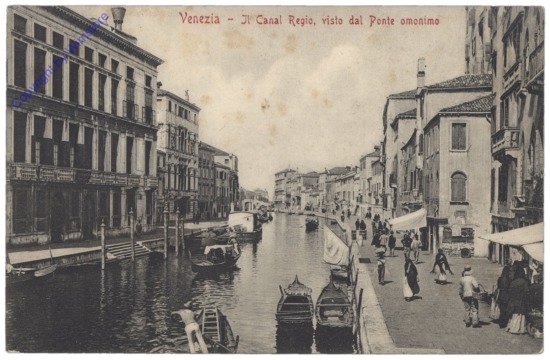 ak154705 Venezia (Venedig), Il Canal Regio, visto dal Ponte omonimo