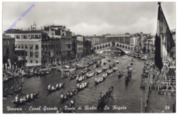 Venezia (Venedig), Canal Grande, Ponte di Rialto, La Regata