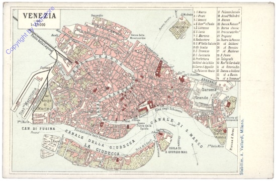 Venezia (Venedig),  Kartenansicht