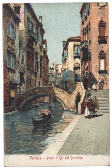 Venezia (Venedig),  Ponte e Rio del Paradiso