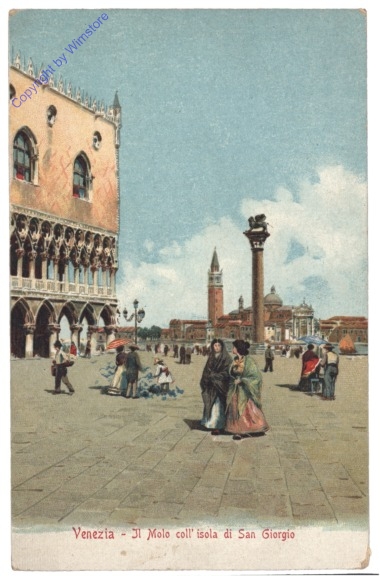 Venezia (Venedig),  Il Molo coll'isola di San Giorgio
