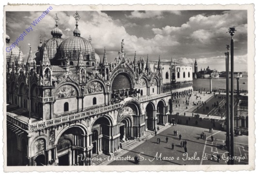 Venezia (Venedig),  Piazzetta S. Marco e Isola di S. Giorgio