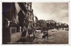 Venezia (Venedig),  Canal Grande, Regata, l'arrivo