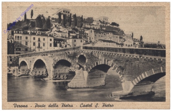 Verona, Ponte della Pietra, Castel S. Pietro