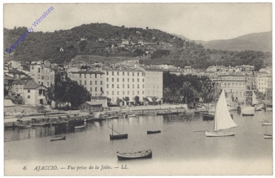 Ajaccio, Vue prise de la Jetee