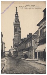 Albert, La Rue de Bapaume avant le bombardement