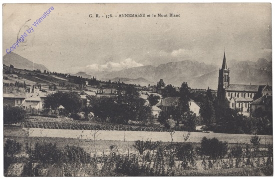 Annemasse, et le Mont Blanc