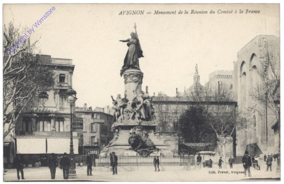 ak155027 Avignon, Monument de la Reunion du Comtat a la France