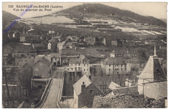 ak155043 Bagnols-les-Bains, Vue du quartier du Pont