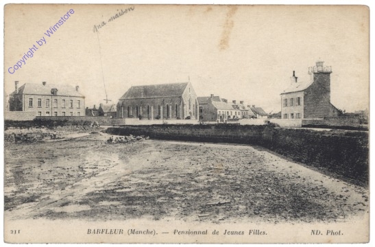 ak155046 Barfleur, Pensionnat de Jeunes Filles