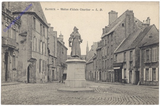 ak155052 Bayeux, Statue d'Alain Chartier