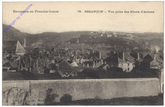 Besancon, Vue prise des Glacis d'Arenes