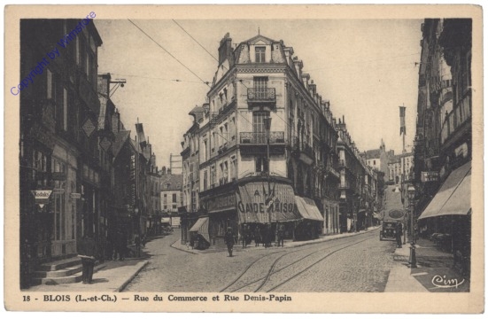 Blois, Rue du Cemmerce et Rue Denis-Papin