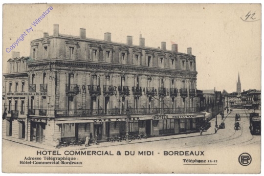 ak155147 Bordeaux, Hotel Commercial & Du Midi
