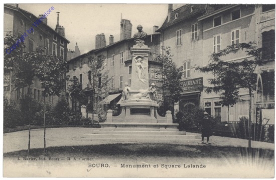 Bourg-en-Bresse, Monument et Square Lalande
