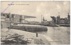 Brest, Le Pont Tournant ouvert