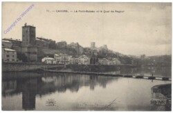 Cahors, Le Pont-Bateau et le Quai de Regour