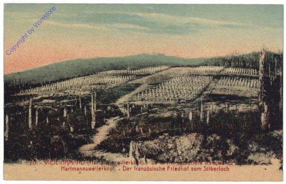 ak155448 Hartmannswiller, Der französische Friedhof vom Silberloch