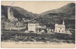 La Turbie, La Tour d'Auguste et le Righi d'hiver