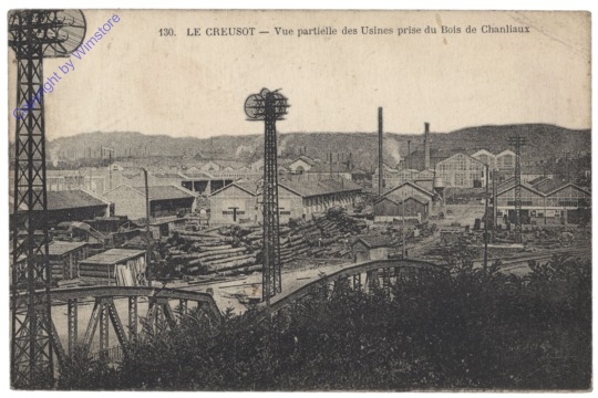 ak155514 Le Creusot, Vue partielle des Usines prise du bois de Chanliaux