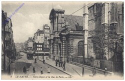 ak155529 Le Havre, Notre-Dame et la Rue de Paris