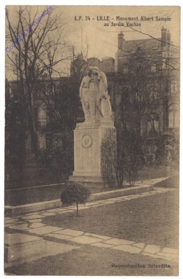 Lille, Monument Albert Samain au Jardin Vauban