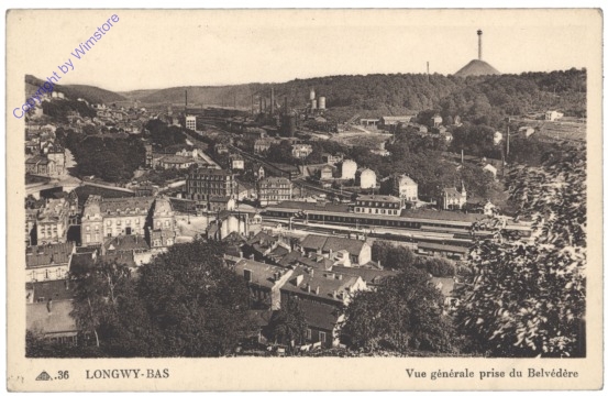 ak155608 Longwy, Vue generale prise du Belvedere