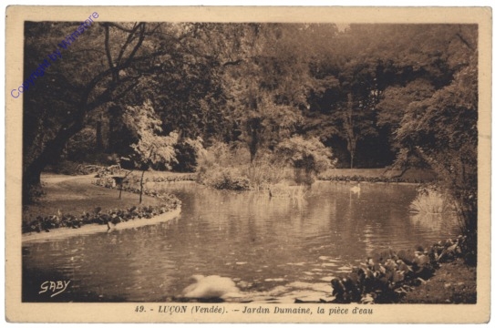 Lucon, Jardin Dumaine