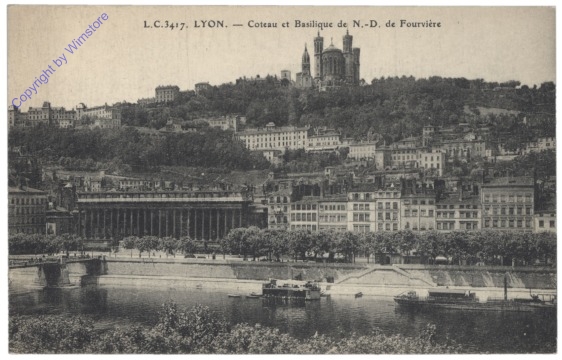Lyon, Coteau et Basilique de N.-D. de Fourviere
