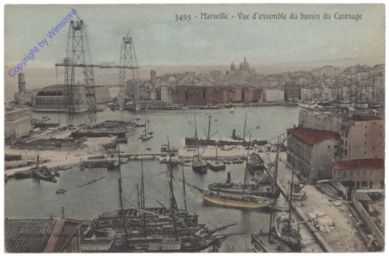Marseille, Vue d'ensemble du bassin du Carenage