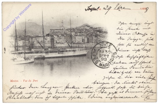 Menton, Vue du Port