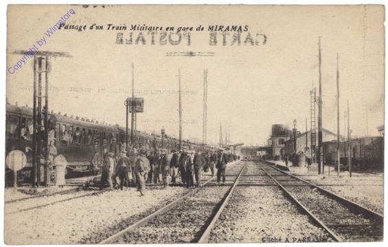 Miramas, Passage d'un Train Militaire en gare de Miramas