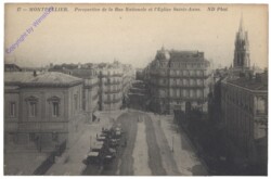 ak155854 Montpellier, Perspective de la Rue Nationale