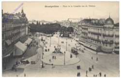 Montpellier, Place de la Comedie vue du Theatre
