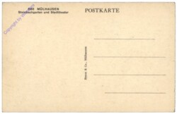 ak155872a Mülhausen, Steinbachgarten mit Stadttheater