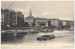 Nantes, Vue prise du Quai de l'Ile Gloriette