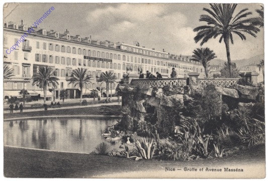 ak155947 Nizza (Nice), Grotte et Avenue Massena