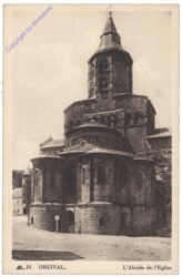 ak156020 Orcival, L'Abside de l'Eglise