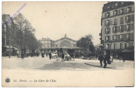 ak156036 Paris, La Gare de l'Est