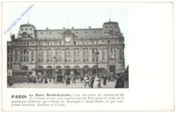 Paris, La Gare Saint-Lazare