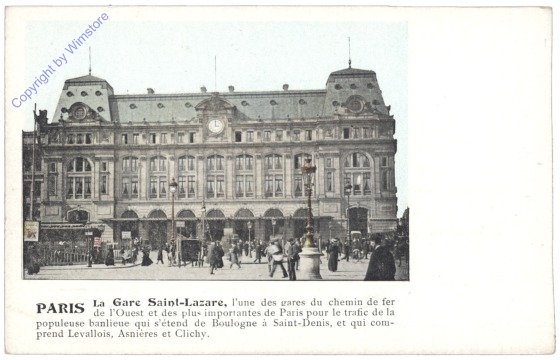 ak156048 Paris, La Gare Saint-Lazare