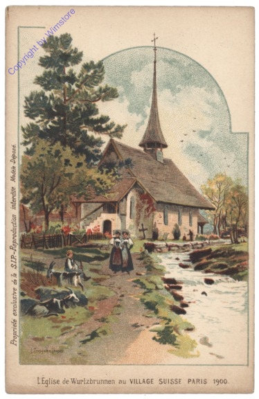 ak156074 Paris, Exposition 1900, L'Eglise de Wurtzbrunnen