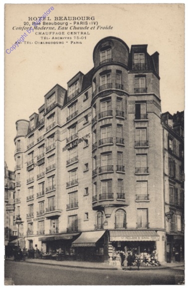 ak156080 Paris, Hotel Beaubourg