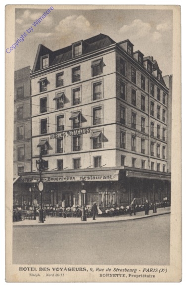ak156089 Paris, Hotel des Veyageurs