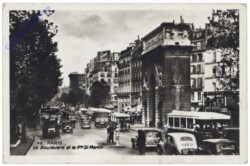 Paris, Le Boulevard et la Porte St. Martin