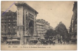 Paris, La Porte et le Boulevard Saint-Denis