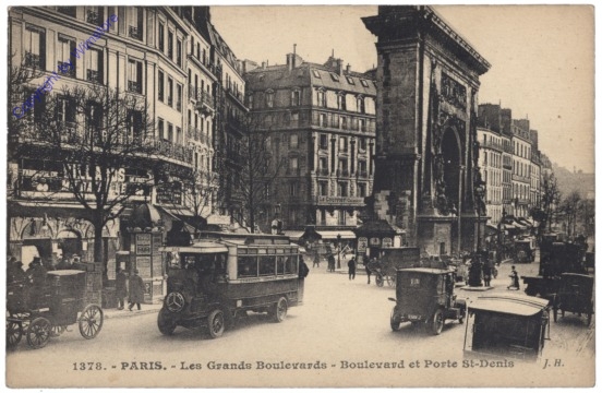 Paris, Les Grands Boulevards, La Porte St-Denis