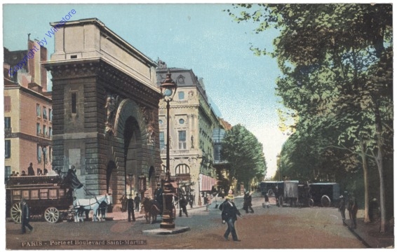 Paris, Porte e Boulevard St. Martin