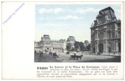 Paris, Louvre et la Place du Carrousel