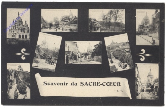 Paris, Sacre Coeur, Multiansicht